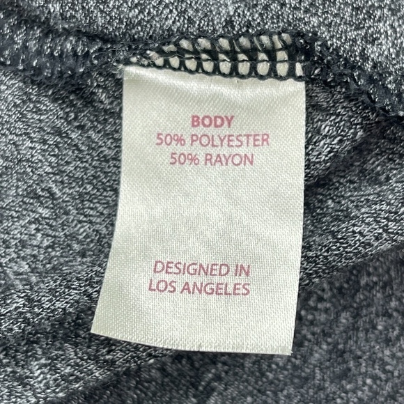 Tank Top Womens Gray Sleeveless Cross Back - Picture 2 of 9